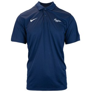 Men's nike aggies script navy polo t-shirt